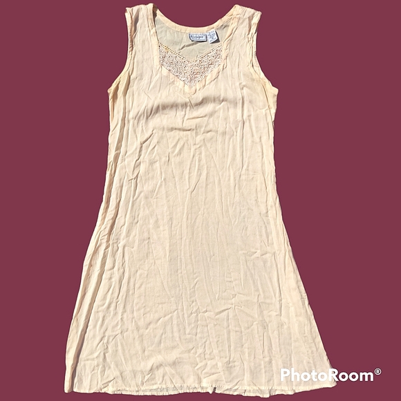 SOLD Vtg 90s lace rose botanical fairy dress - Picture 7 of 13